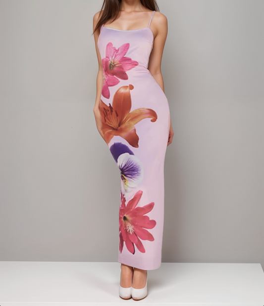 Floral Elegance Midi Dress