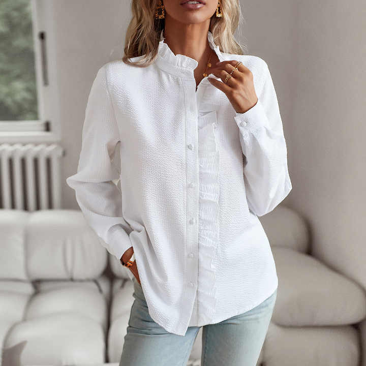 Belle™ - Elegant Polo Blouse